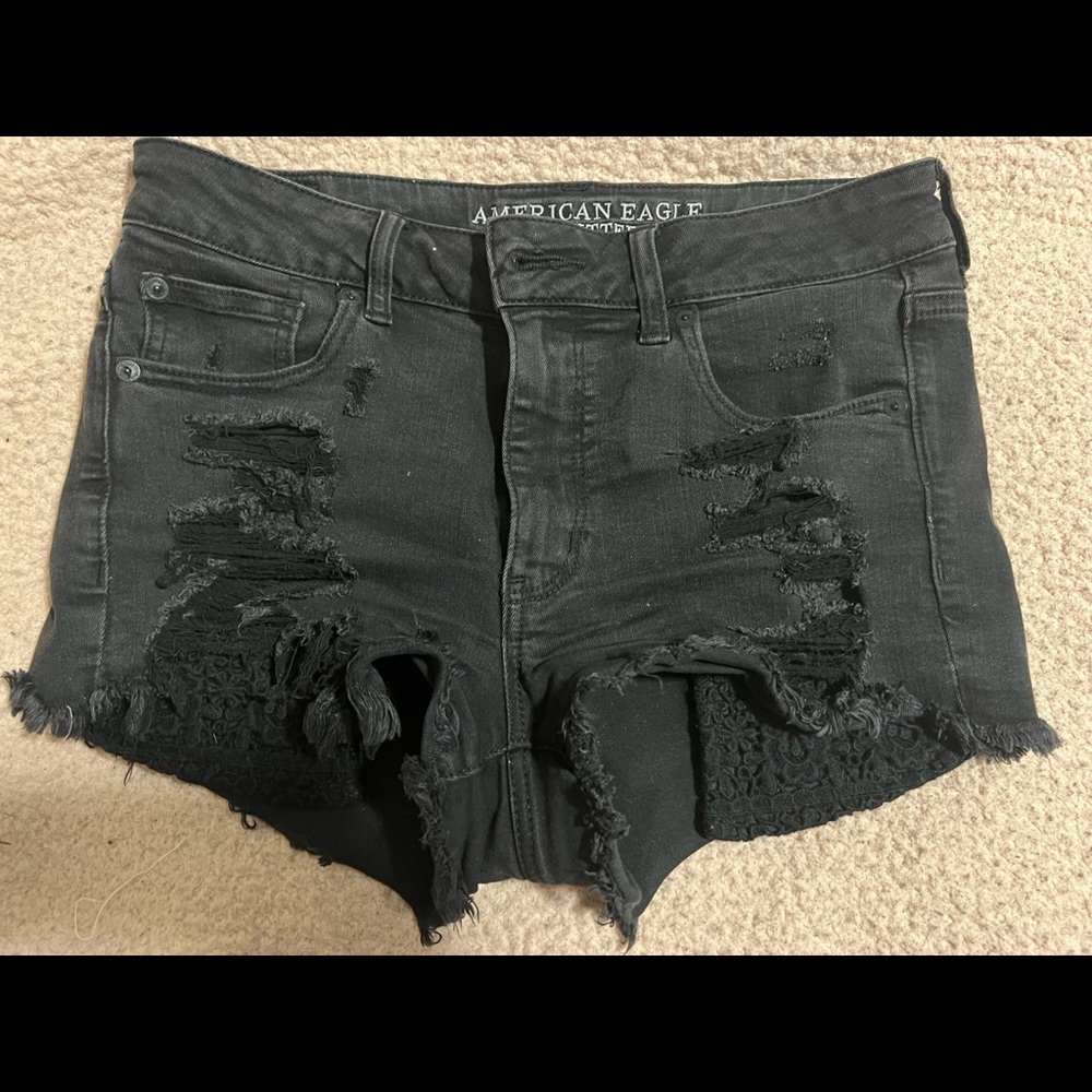 American eagle back destroyed denim jeans - size 8